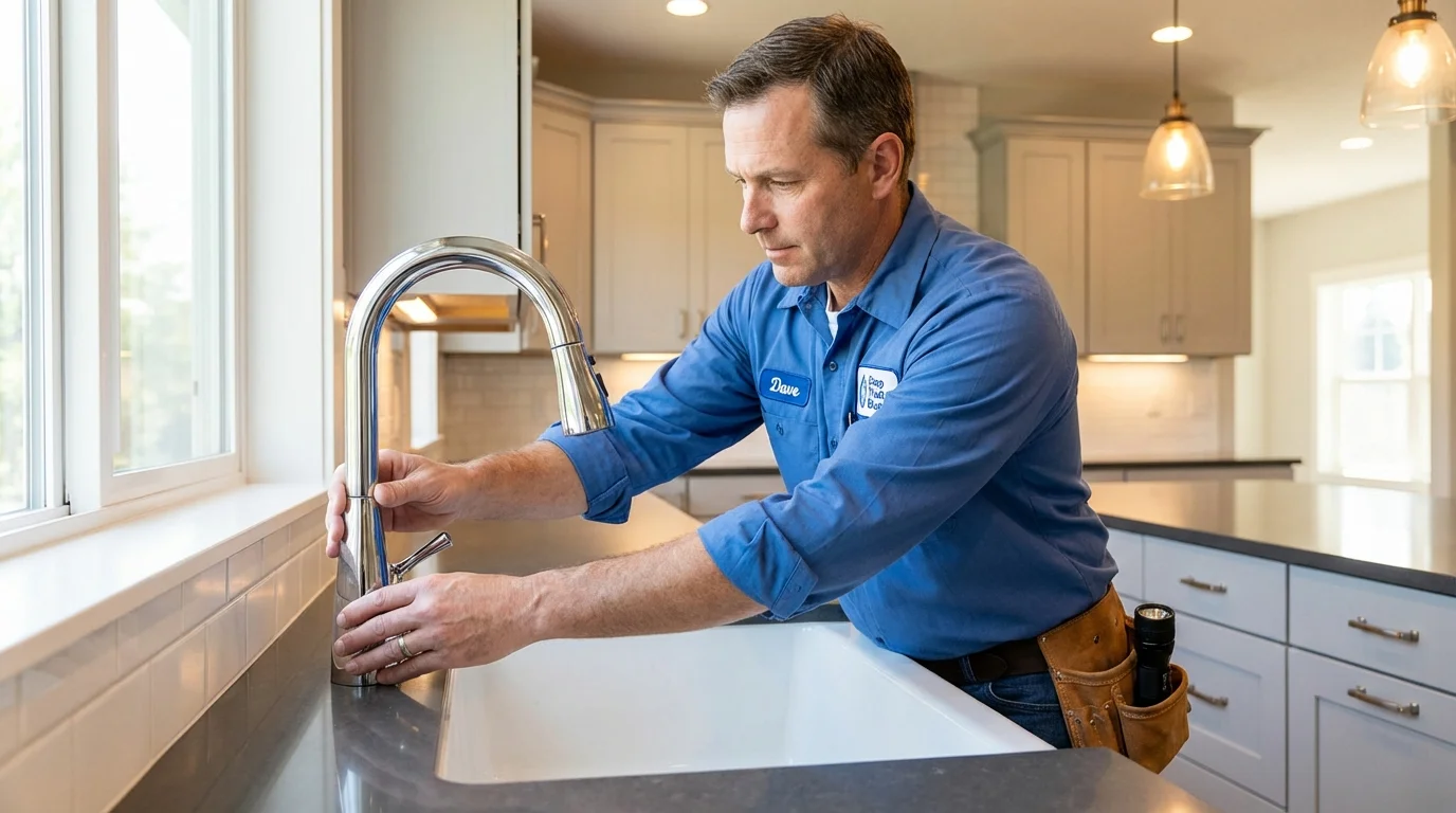 Kitchen faucet installation by Johns Plumbing LLC in Florala